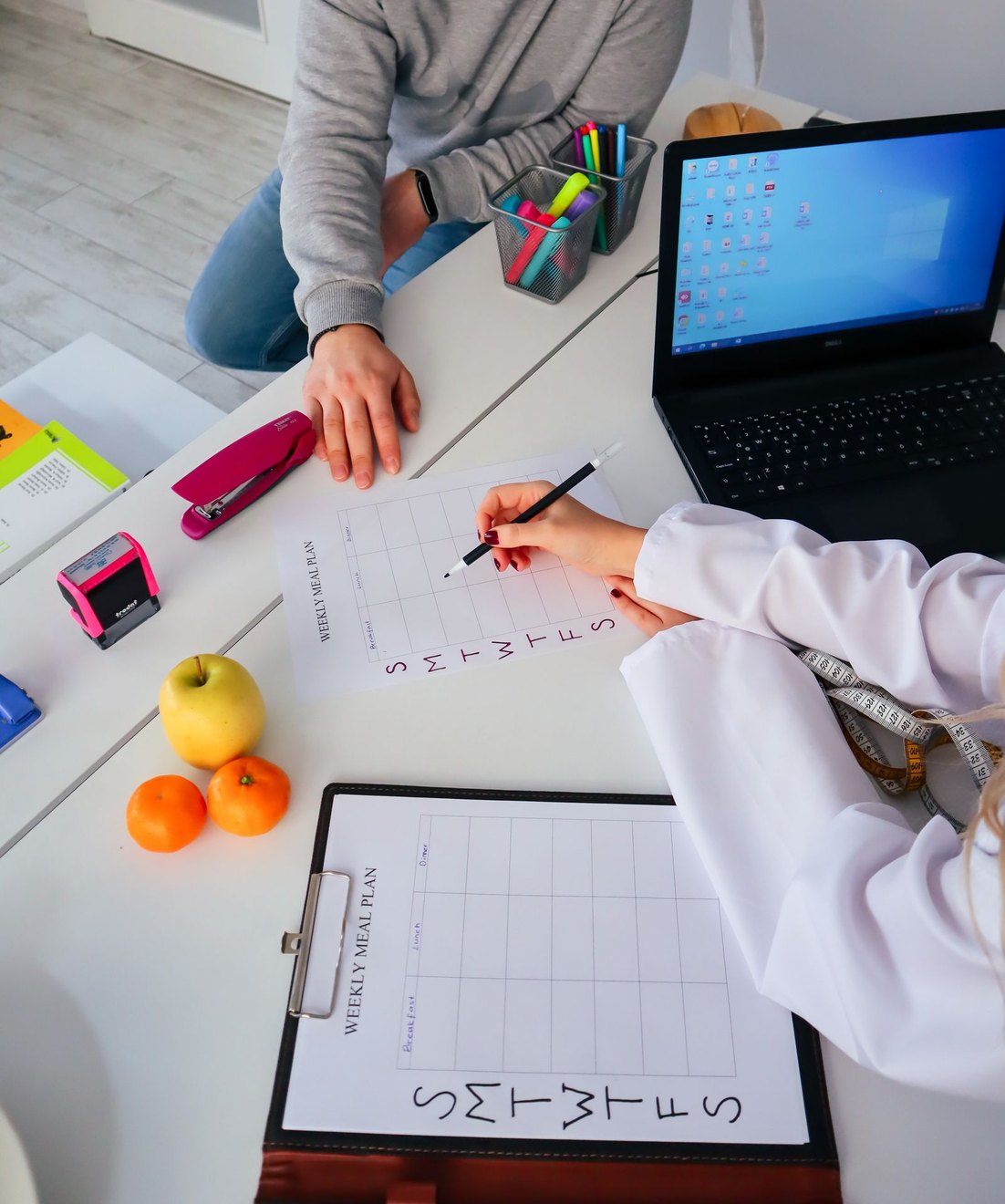 Elaboración de un plan dietético semanal en consulta